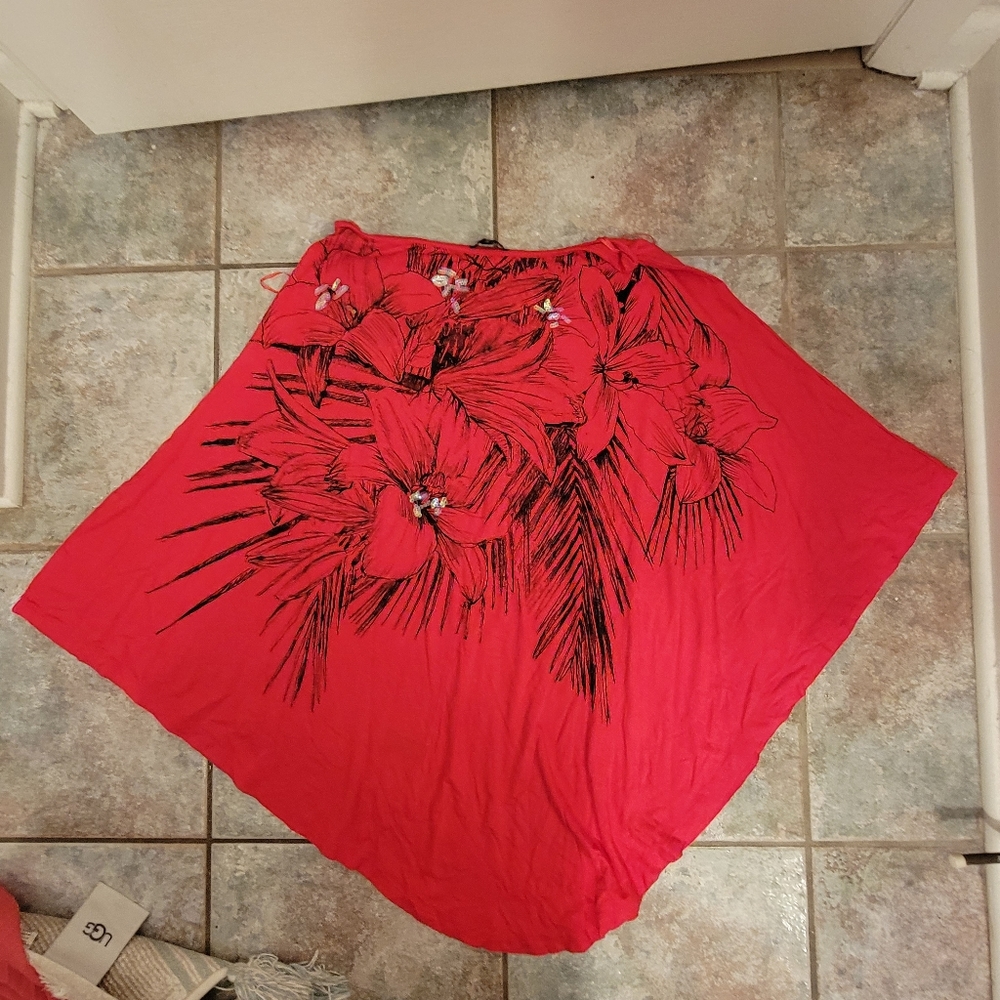 Open Sleeved One shoulder Floral Mini Dress